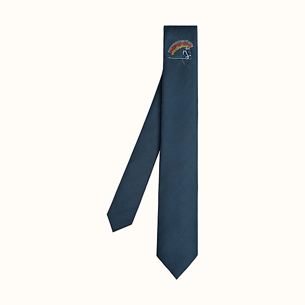 Cheval Punk embroidered tie | Hermès Canada